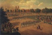 Otto Boetticher Seventh Regiment on Review USA oil painting artist